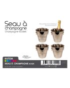 Seau à champagne acier - D.22 cm
