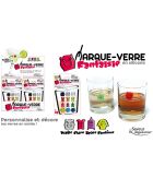 2 Paquets de marque verres 24 pièces multicolores