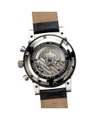 Montre automatique Homme en Cuir Newport noire