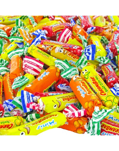 Caja de Mini Carambars Mix a granel, 270 piezas