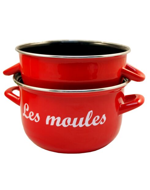 Marmite a moules avec marquage rouge 18 cm