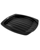 Plaque a frites perforee noire 39x34.5x2.5 cm