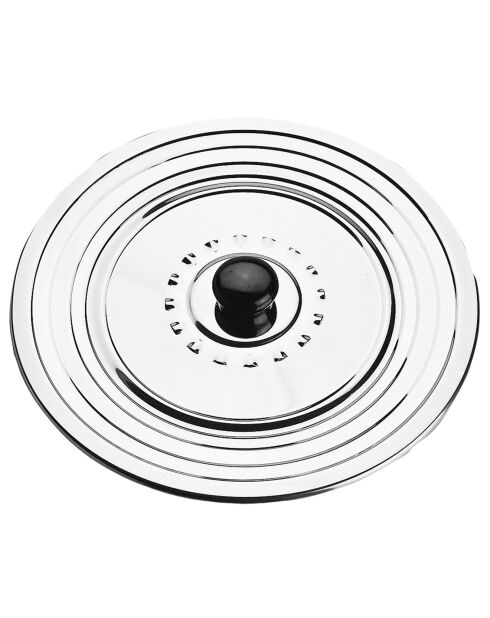 Couvercle anti projection en inox métal D.22/24/26 cm