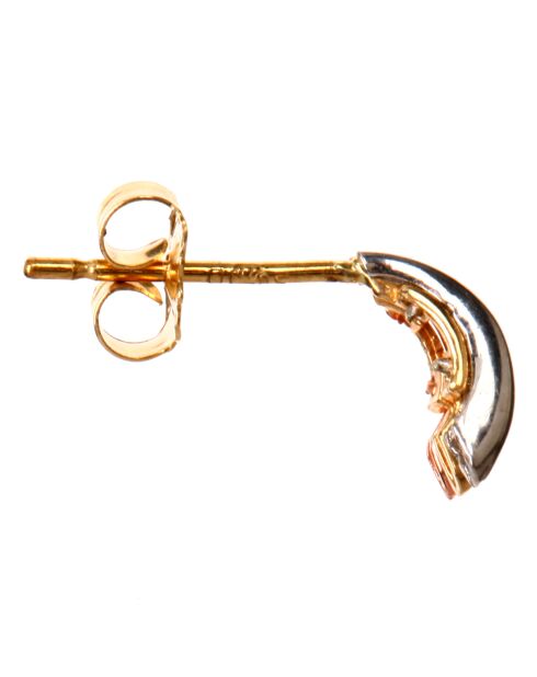 Boucles d'oreilles Trianon or tricolore