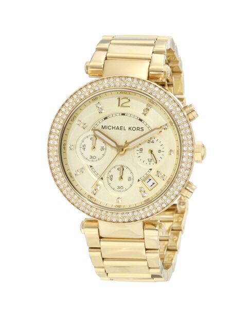 Montre Femme en Acier Parker dorée