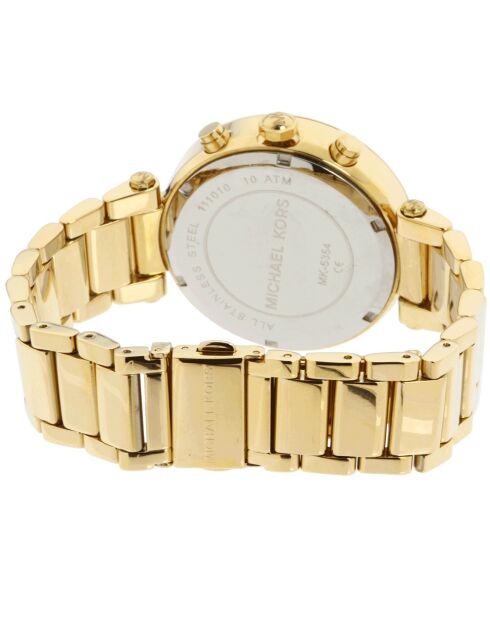 Montre Femme en Acier Parker dorée