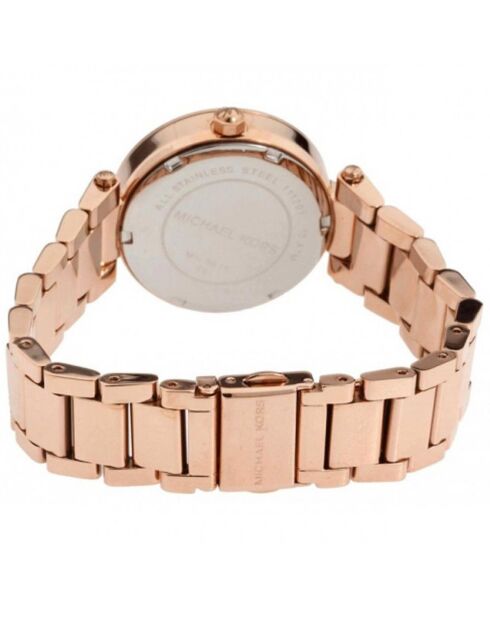 Montre Femme en Acier Parker doré rose