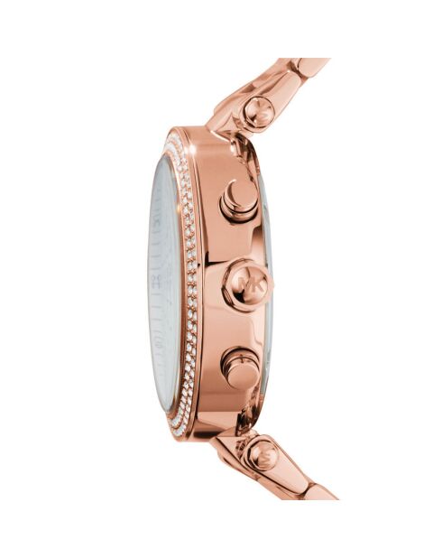 Montre Femme en Acier Parker doré rose