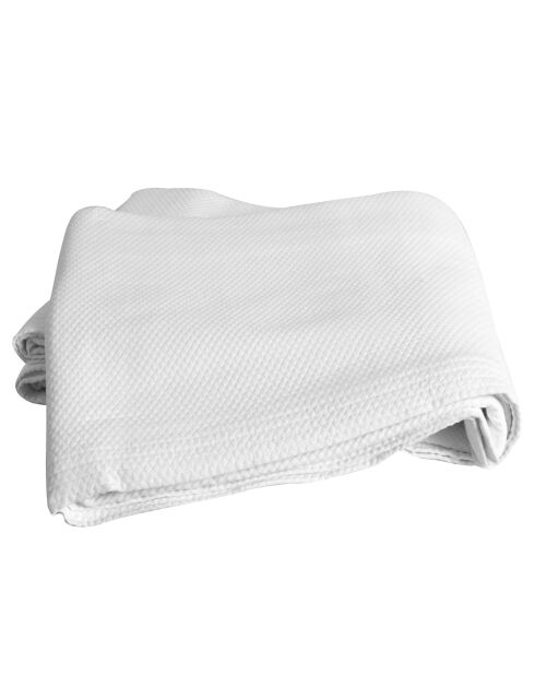 Witte jacquard beddensprei Dordogne