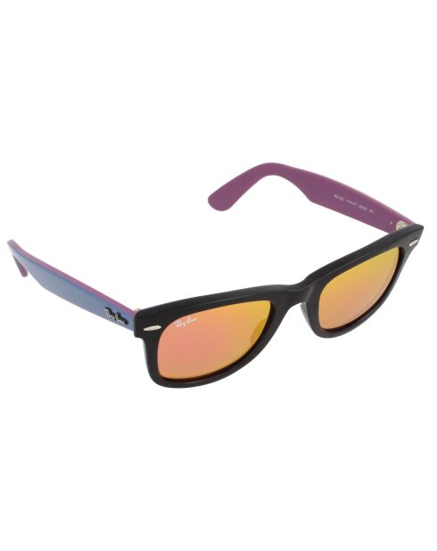 Schwarze Wayfarer Unisex-Sonnenbrille