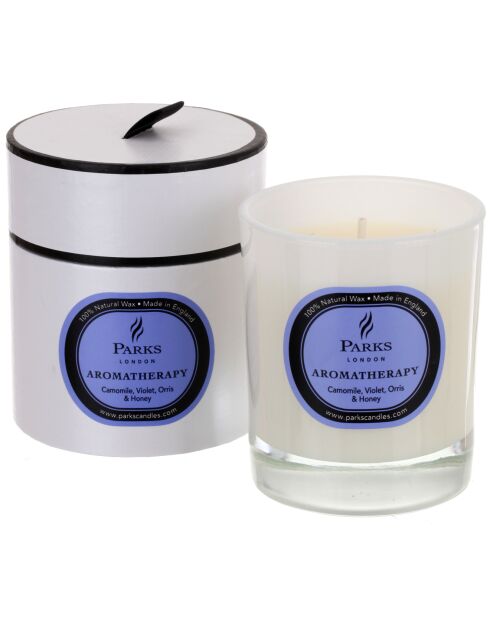Bougie parfumée Aromatherapy Camomille, Violette, Iris & Miel - 1 mèche 45h
