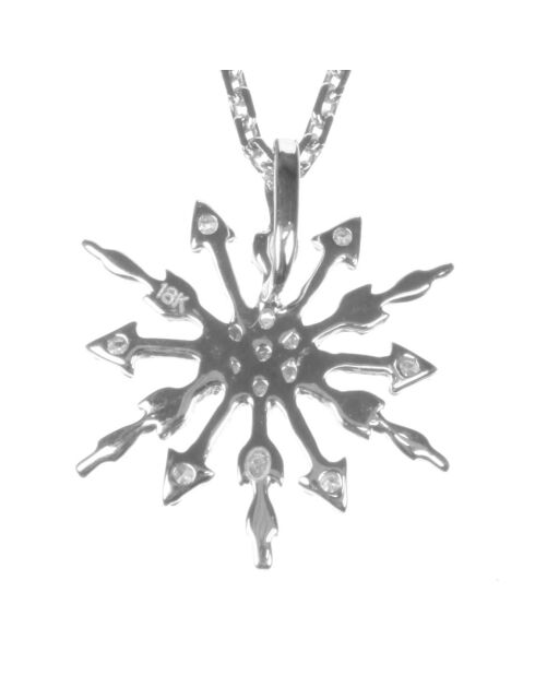 Pendentif & Chaîne Fraîcheur PM Diamants 0.03 ct or blanc
