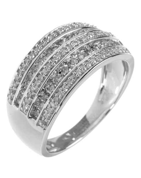 Double Kiss Brilliant Diamantring 0,5 Karat Weißgold