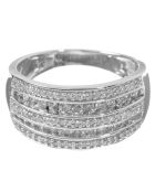 Double Kiss Brilliant Diamantring 0,5 Karat Weißgold