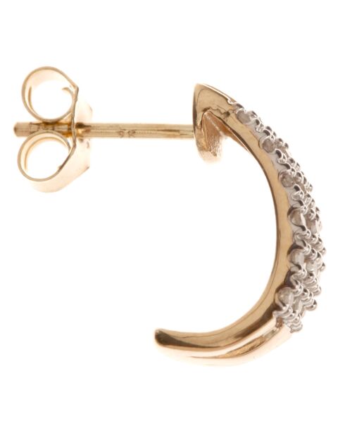 Boucle d'Oreilles Galery diamants 0.19 ct or jaune