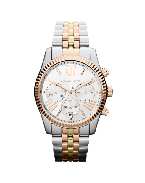 Montre Femme en acier inoxydable doré/argenté