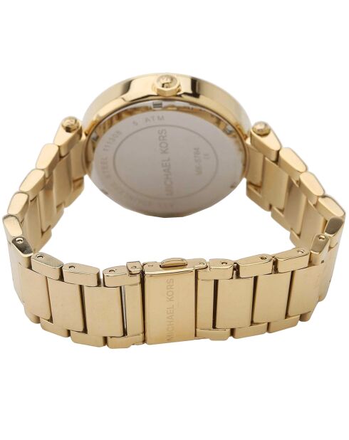 Montre Femme en acier inoxydable dorée