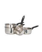 4 sartenes específicas de acero inoxidable - D. 14/16/18/20 cm