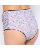 Maillot shorty imprime gris