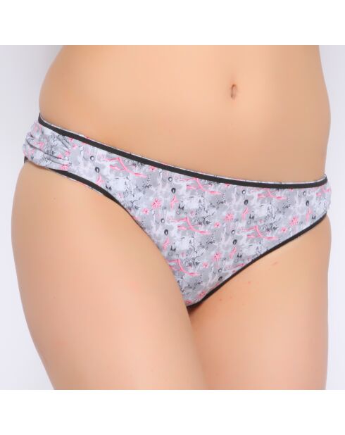 Maillot culotte imprime gris