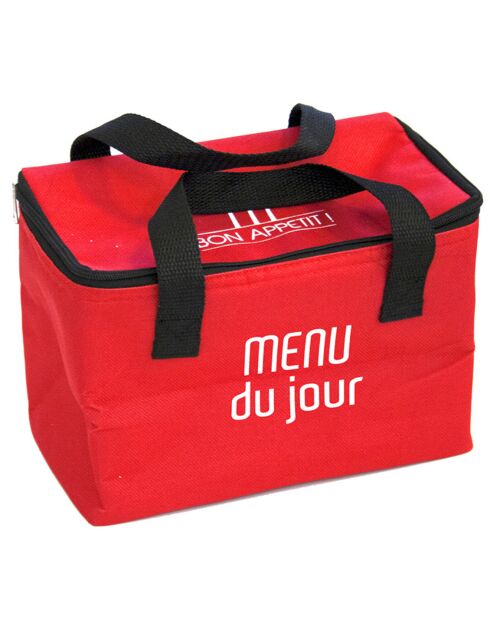 Lunch bag fraicheur coloris aléatoire 23x20x15 cm