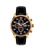 Montre automatique Homme en Cuir Excellence noire