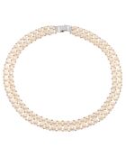 Collier Acier Perles d'Eau Douce blanches