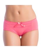Ensemble soutien-gorge paddé et shorty saisissante rose