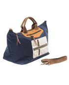 Sac Shopper brand drapeau bleu marine 38x30x23 cm