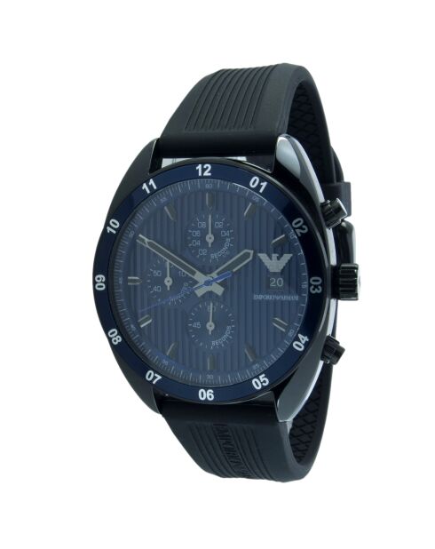 Montre Homme Silicone cadran marine noire