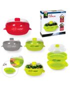 Cuit vapeur 1 étage spécial micro-onde aléatoire - 24.5x21x13.5 cm
