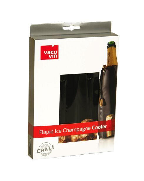 Refroidisseur à champagne noir - 22.5x15.5x3 cm