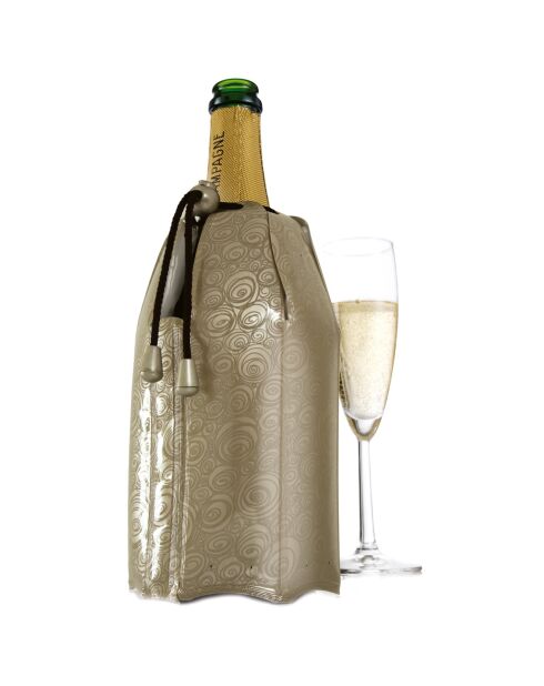 Refroidisseur à champagne doré - 22.5x15.5x3 cm