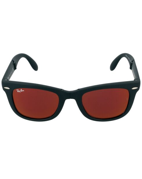 Gafas de sol unisex Wayfarer en negro mate