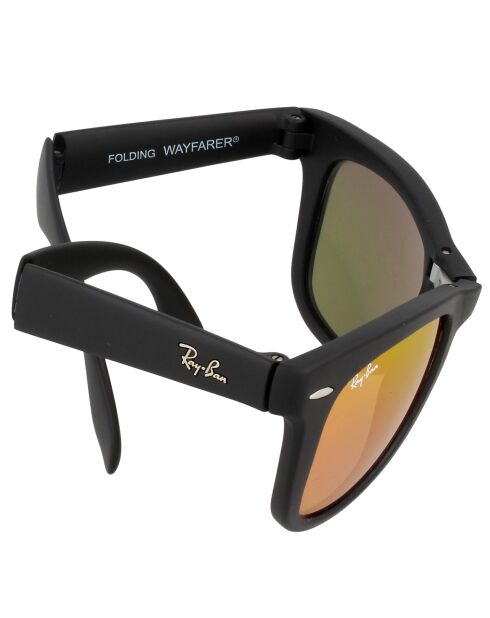 Gafas de sol unisex Wayfarer en negro mate