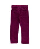 Pantalon en velours prune - 10/14 ans