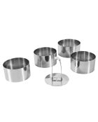 4 formine per biscotti in acciaio inossidabile