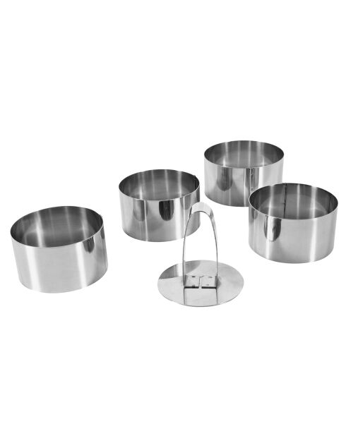 4 formine per biscotti in acciaio inossidabile