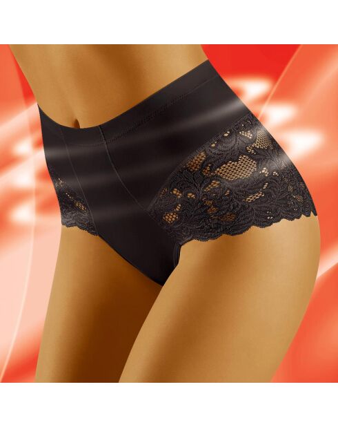 Zwart slimea corrigerend slipje met hoge taille