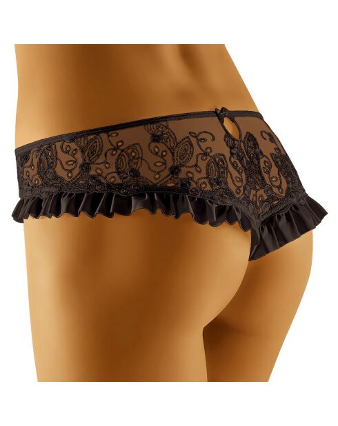 Schwarzer kurzer Tanga Chacona