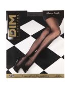 Collants signature illusion résille noirs