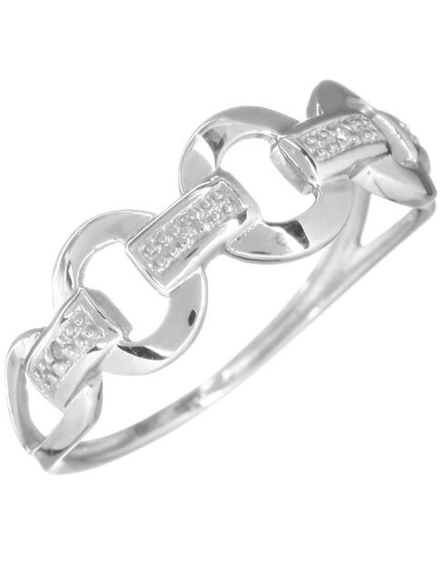 0,013 ct Diamant-Kettenring aus Weißgold