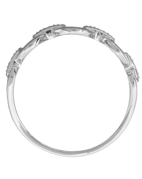 0,013 ct Diamant-Kettenring aus Weißgold