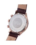 Montre Homme en Cuir Orbite Polaire marron