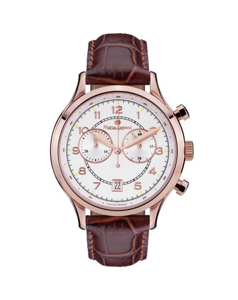 Montre Homme en Cuir Orbite Polaire marron