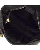 Belmina Schultertasche aus schwarzem Leder - 35x15x37 cm