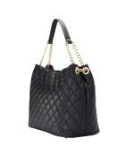 Belmina Schultertasche aus schwarzem Leder - 35x15x37 cm