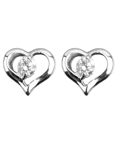 Boucles d'Oreilles Pretty or blanc - 4 mm