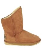 Boots fourrées en Cuir Cosy noisette