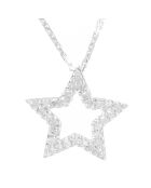 Pendentif Etoiles de mes Têves PM Diamants 0.09 ct or blanc